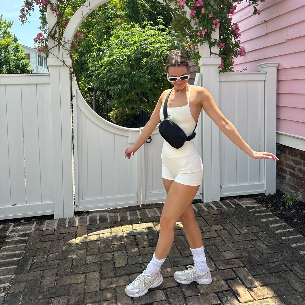 Monday Swimwear white workout set